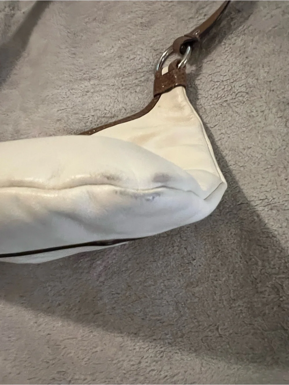 Coach Penelope Turnlock Crossbody Cream w/ Brown Snakeskin
